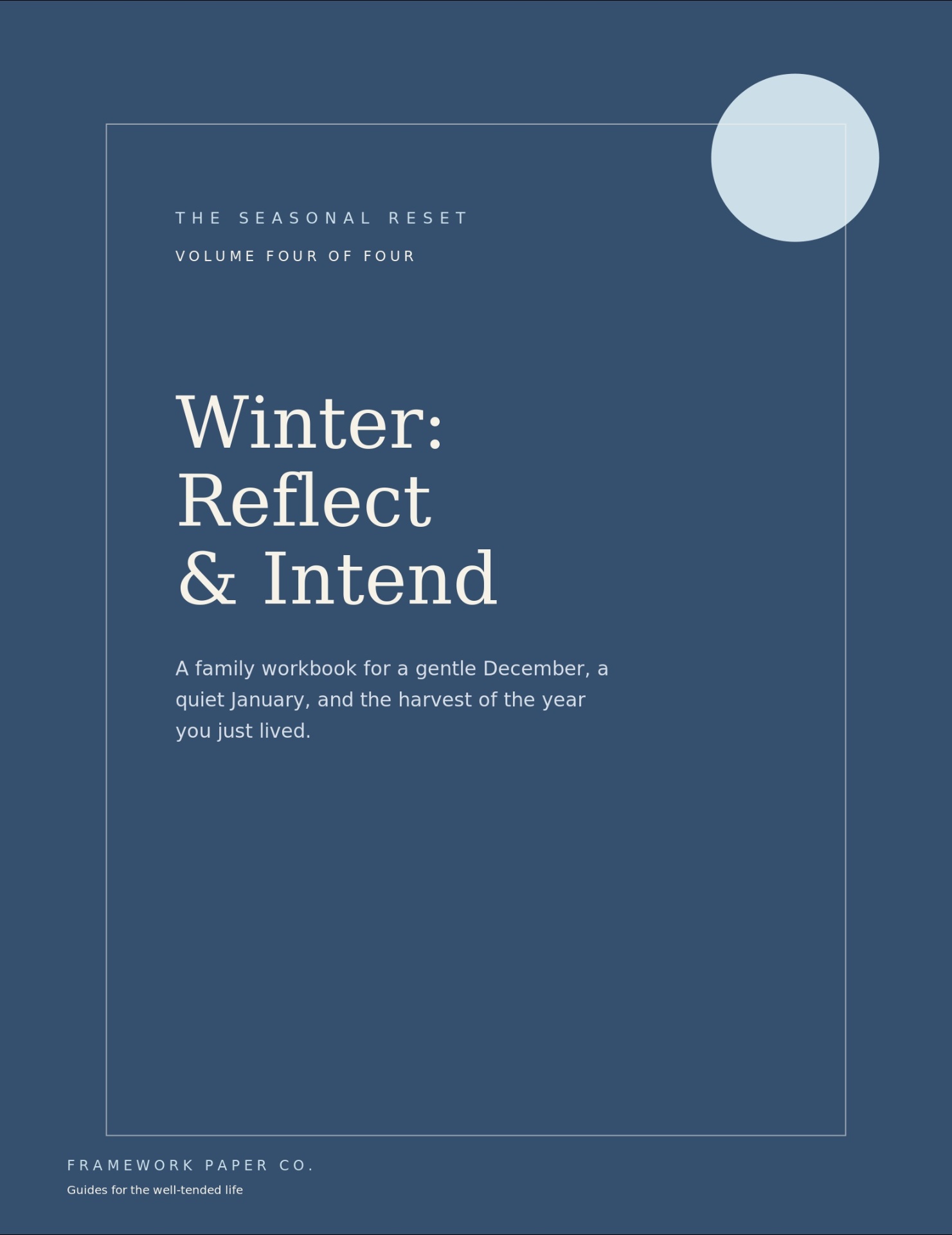 Winter: Reflect & Intend — Volume Four