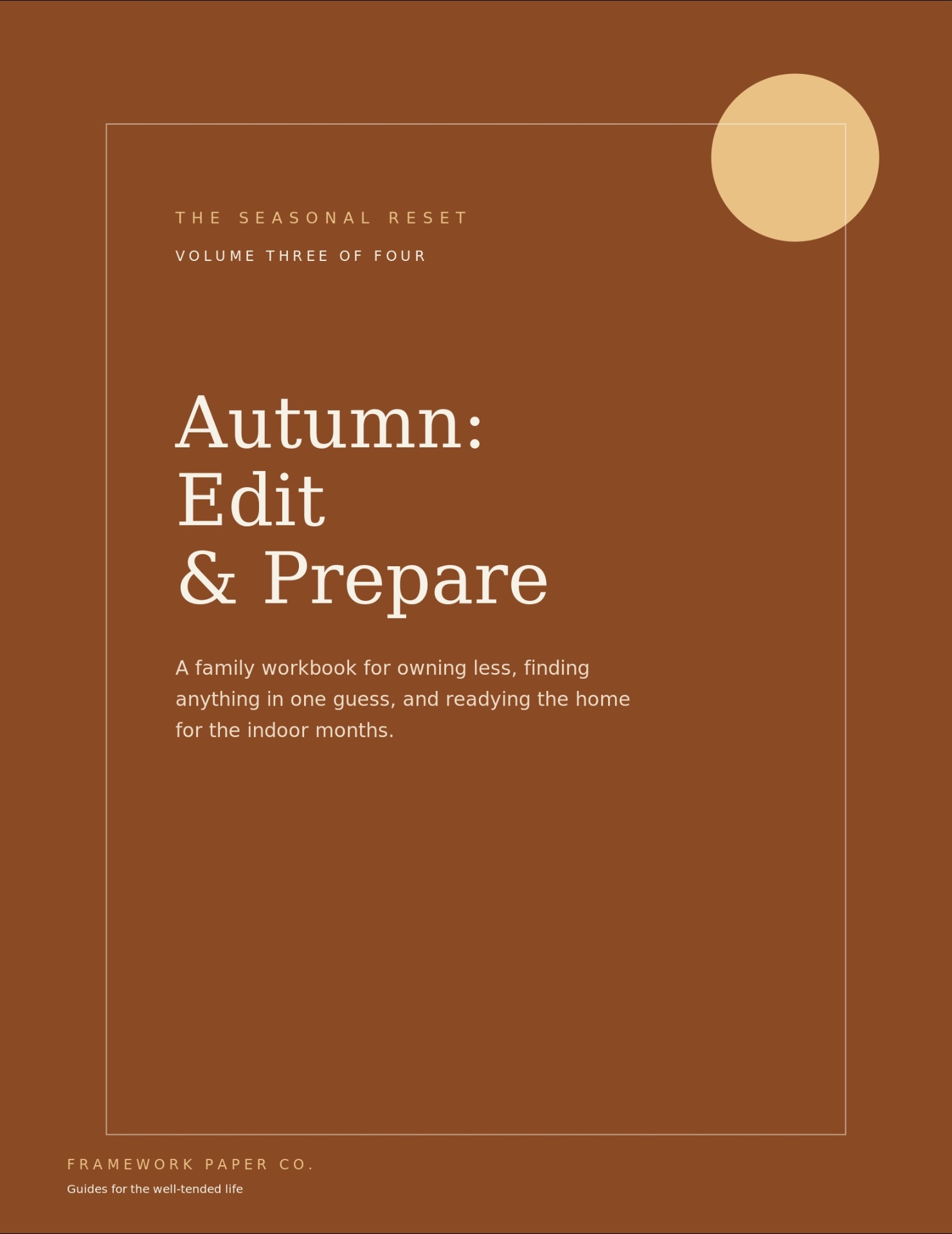 Autumn: Edit & Prepare — Volume Three